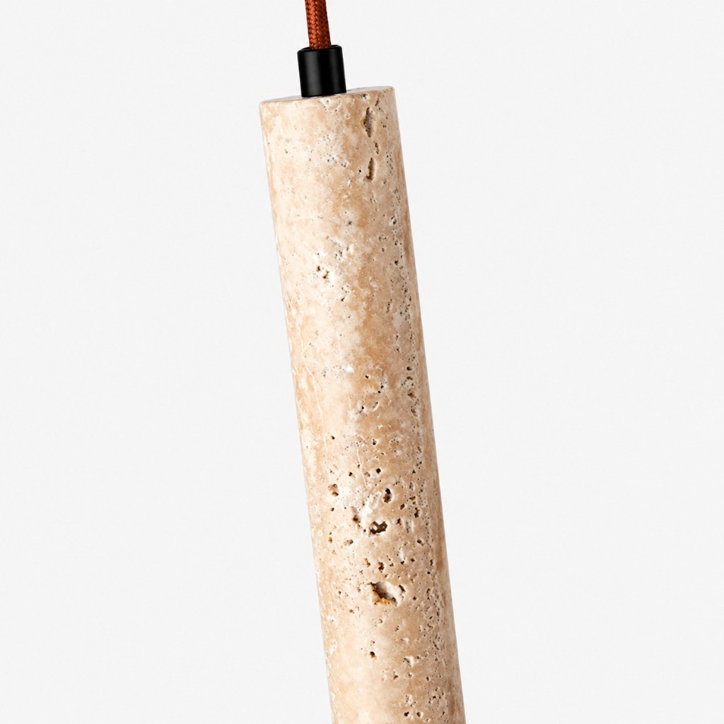 Top of the stone tube and fabric cord