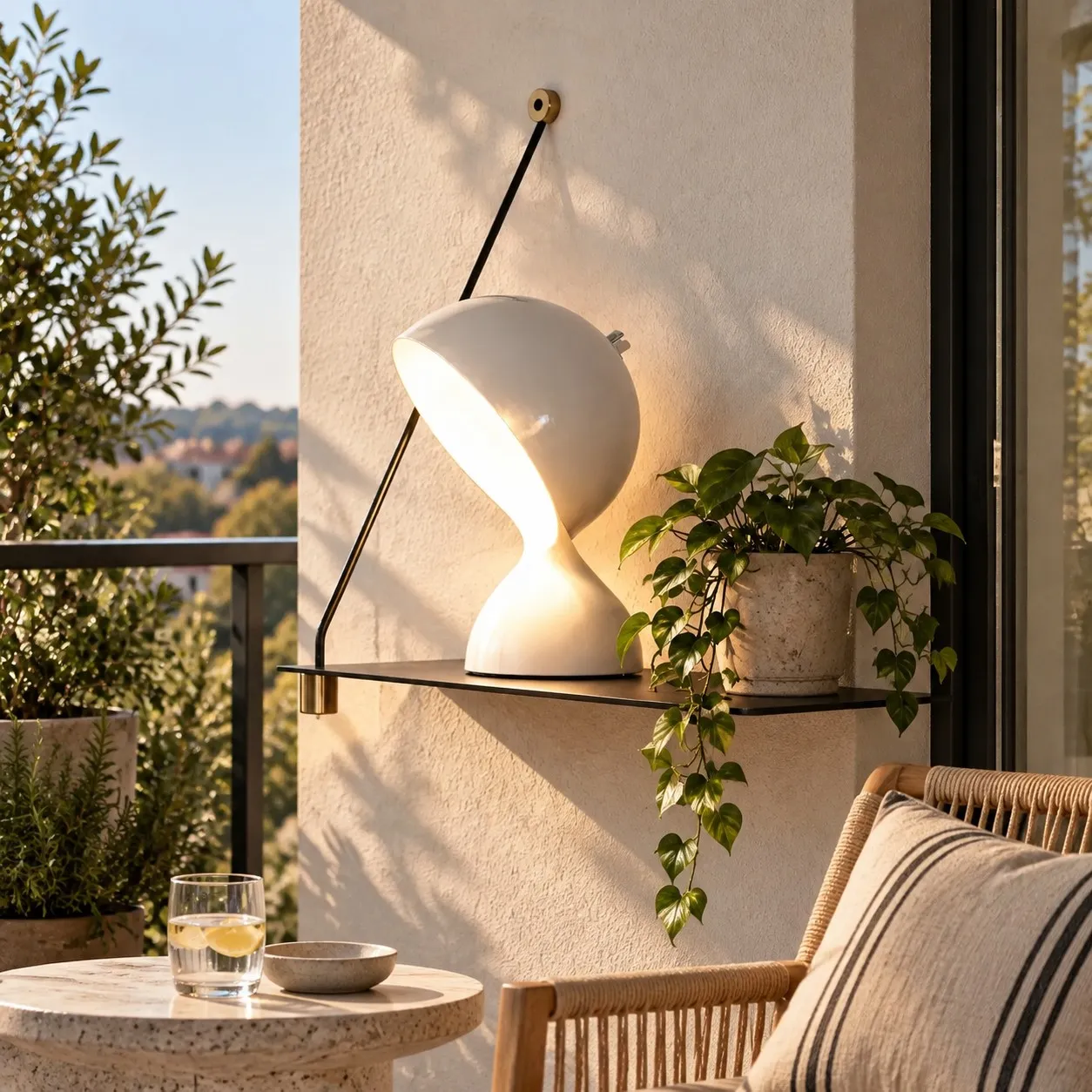Dalù table lamp in an interior scene